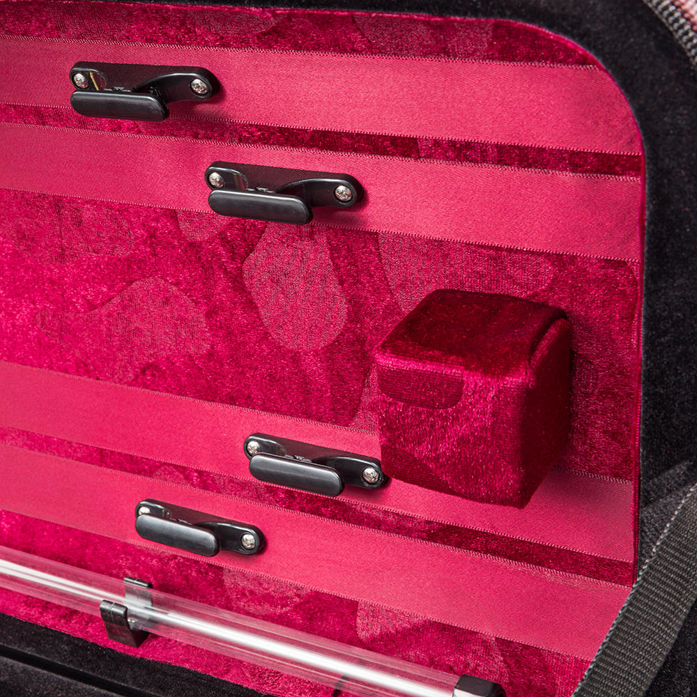 Custodia Pro-Case, violino 4/4 – 3/4, nero/rosso vino-nero