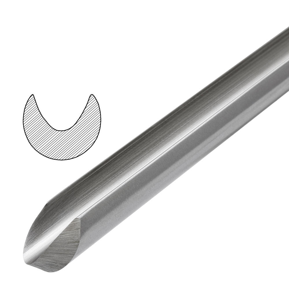 Sgorbia robusta per ciotola Crown®, HSS M2 criogenico, larghezza lama 9 mm