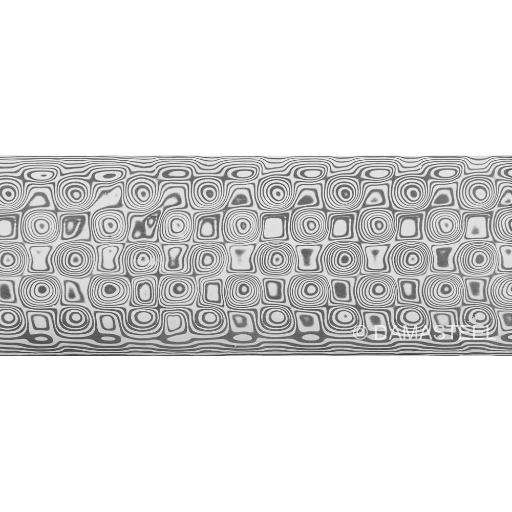 Damasteel® DS93X™ Rose Damascus Steel, 26 x 3.2 x 180 mm