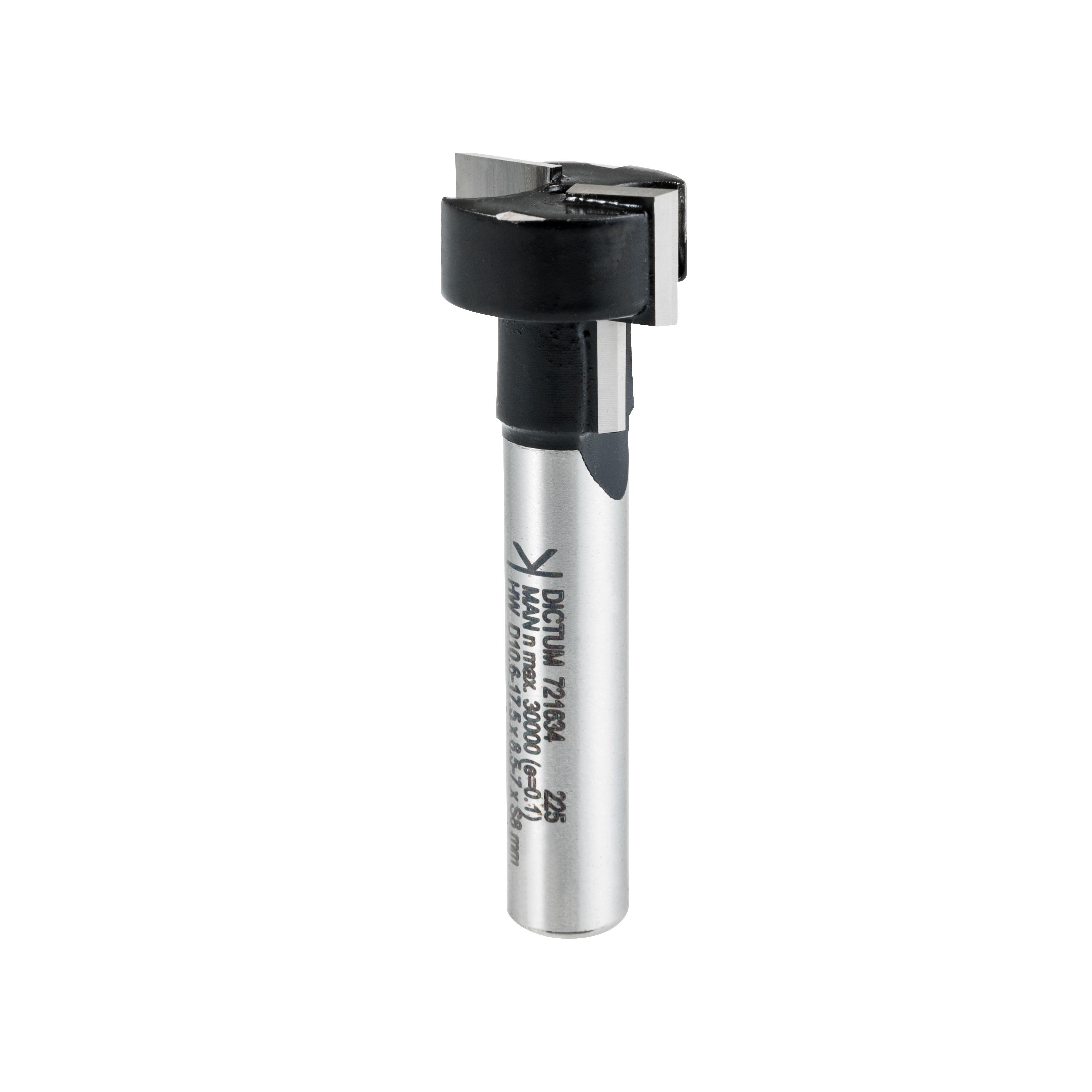 Fresa per scanalature a T in carburo DICTUM®, codolo Ø 8 mm, M10