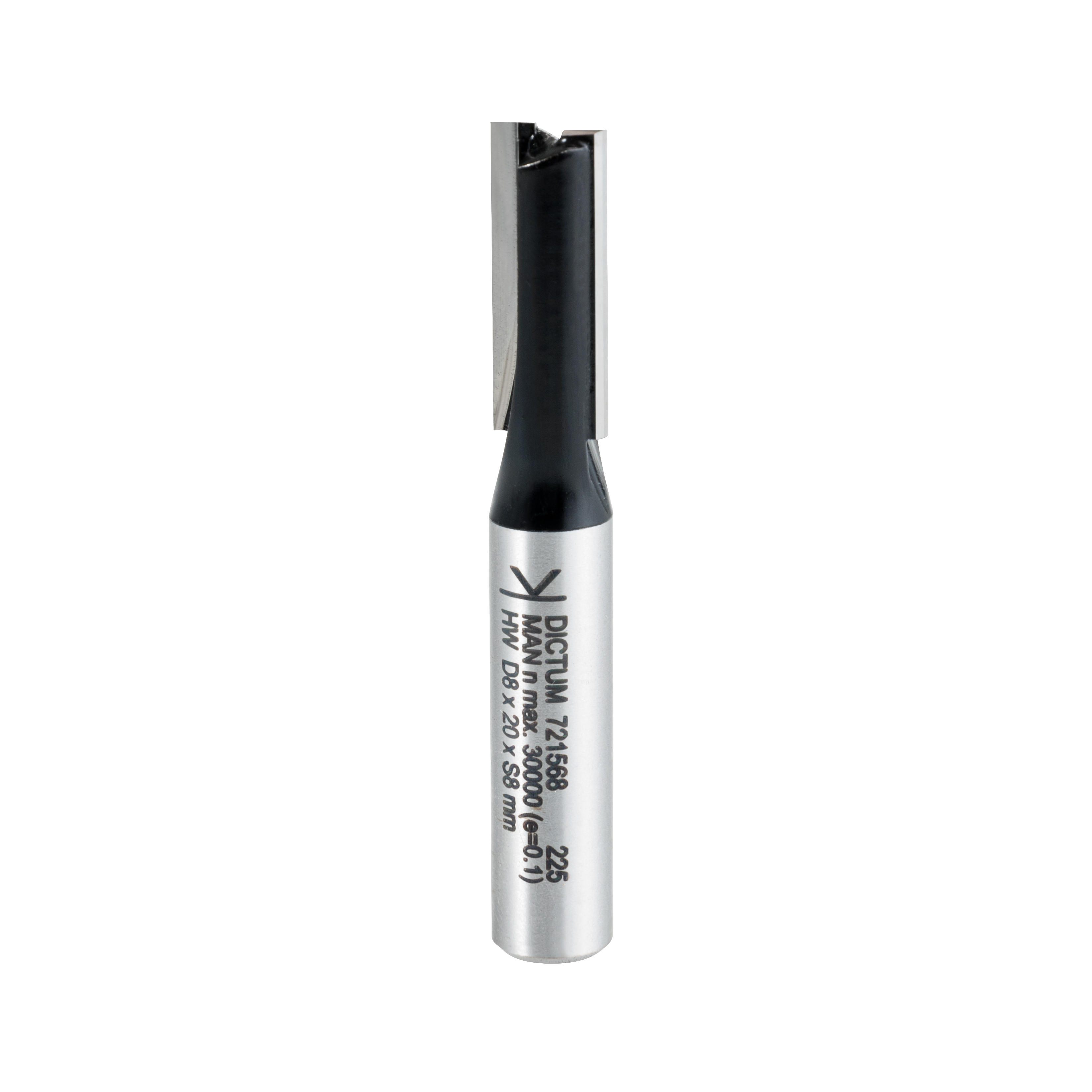 DICTUM® HW-Nutfräser, Schaft Ø 8 mm, D 8 mm