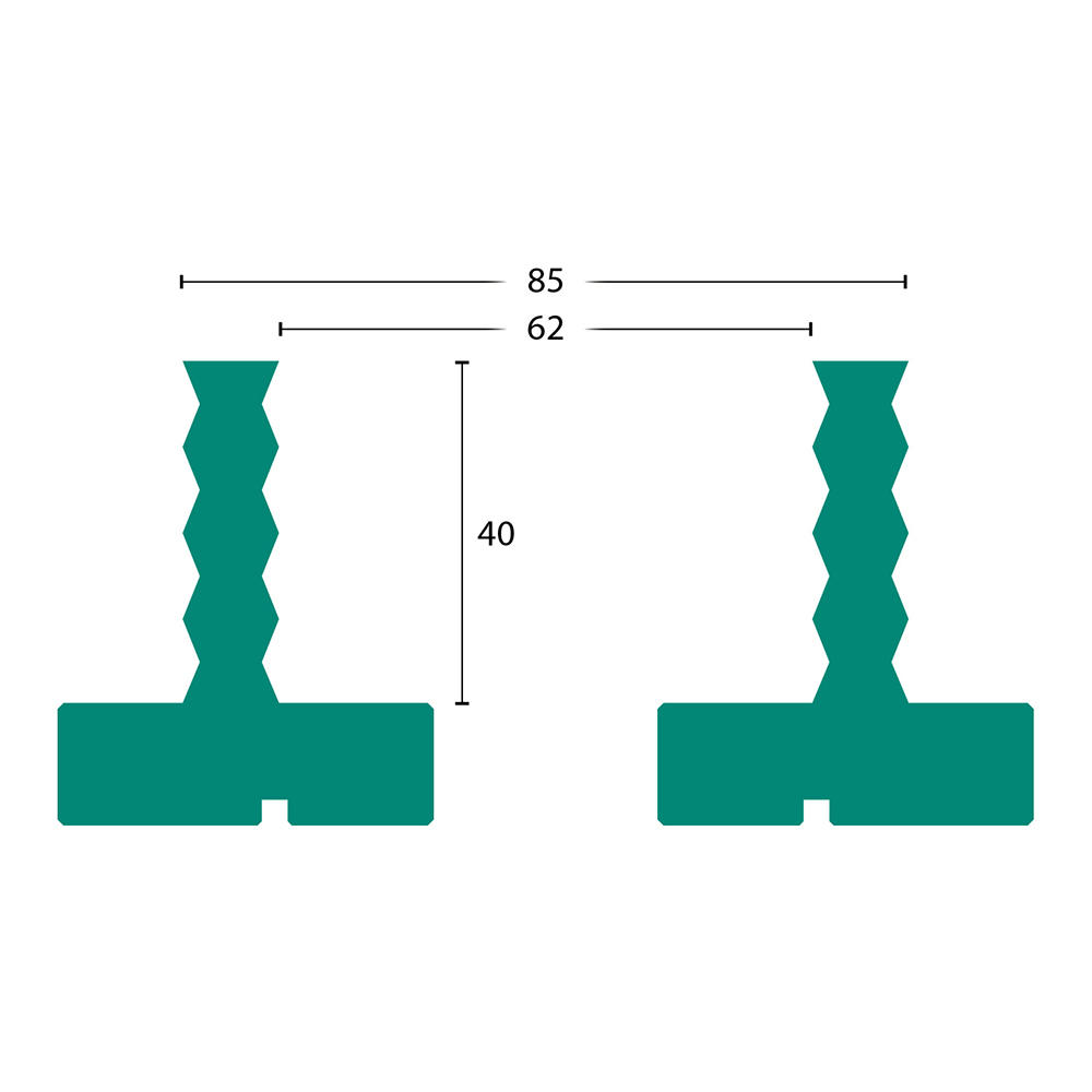 Axminster® Gezahnte Spannbacken-Aufsätze »Deep Grip Jaws«