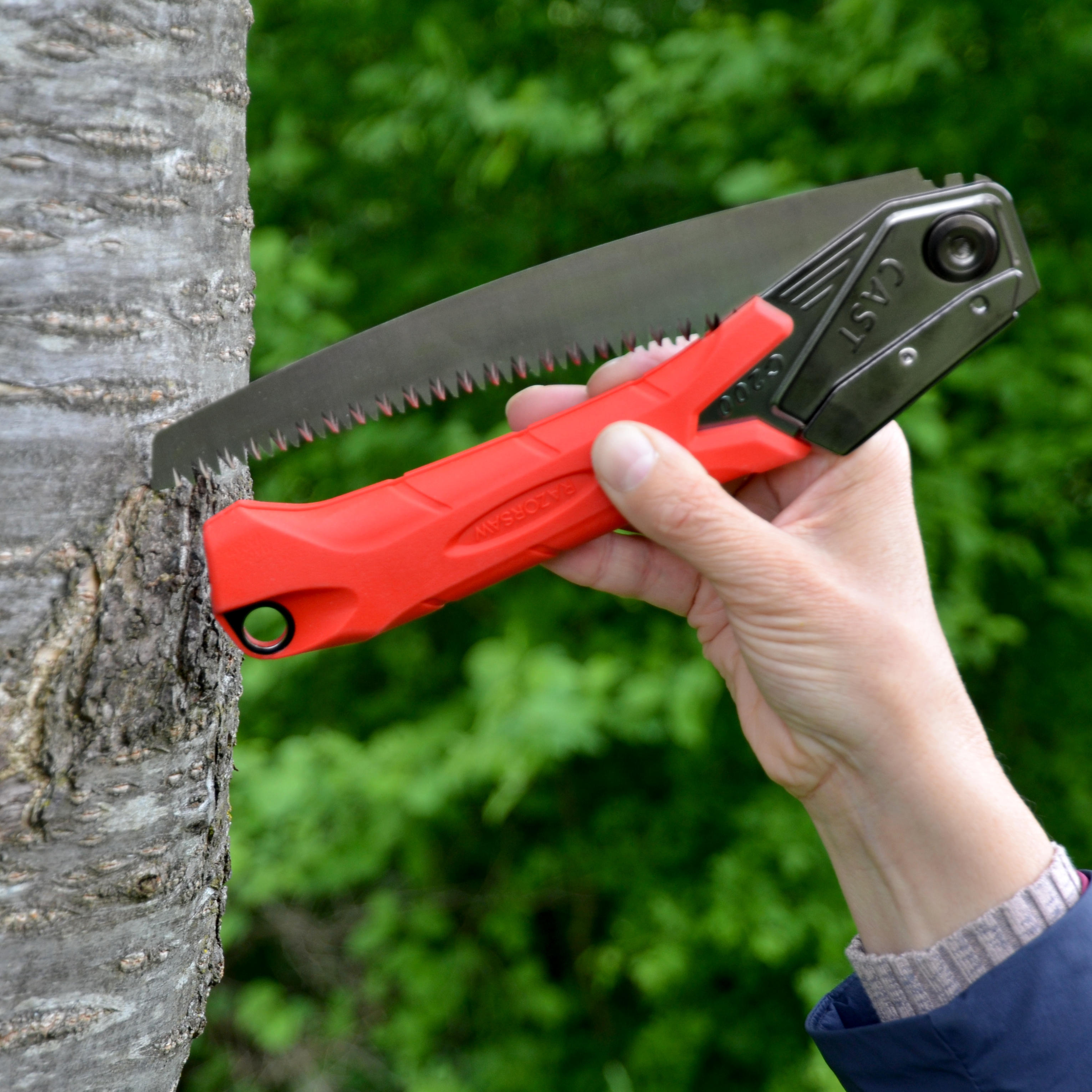 Scie pliante RAZORSAW CAST 200 » Gardening «, denture courbée