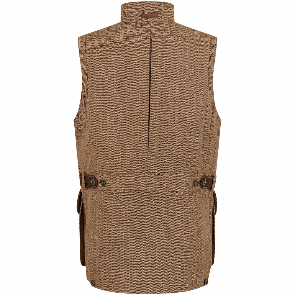 Gilet de chasse pour homme » Shooter Tweed « Marron châtaignier