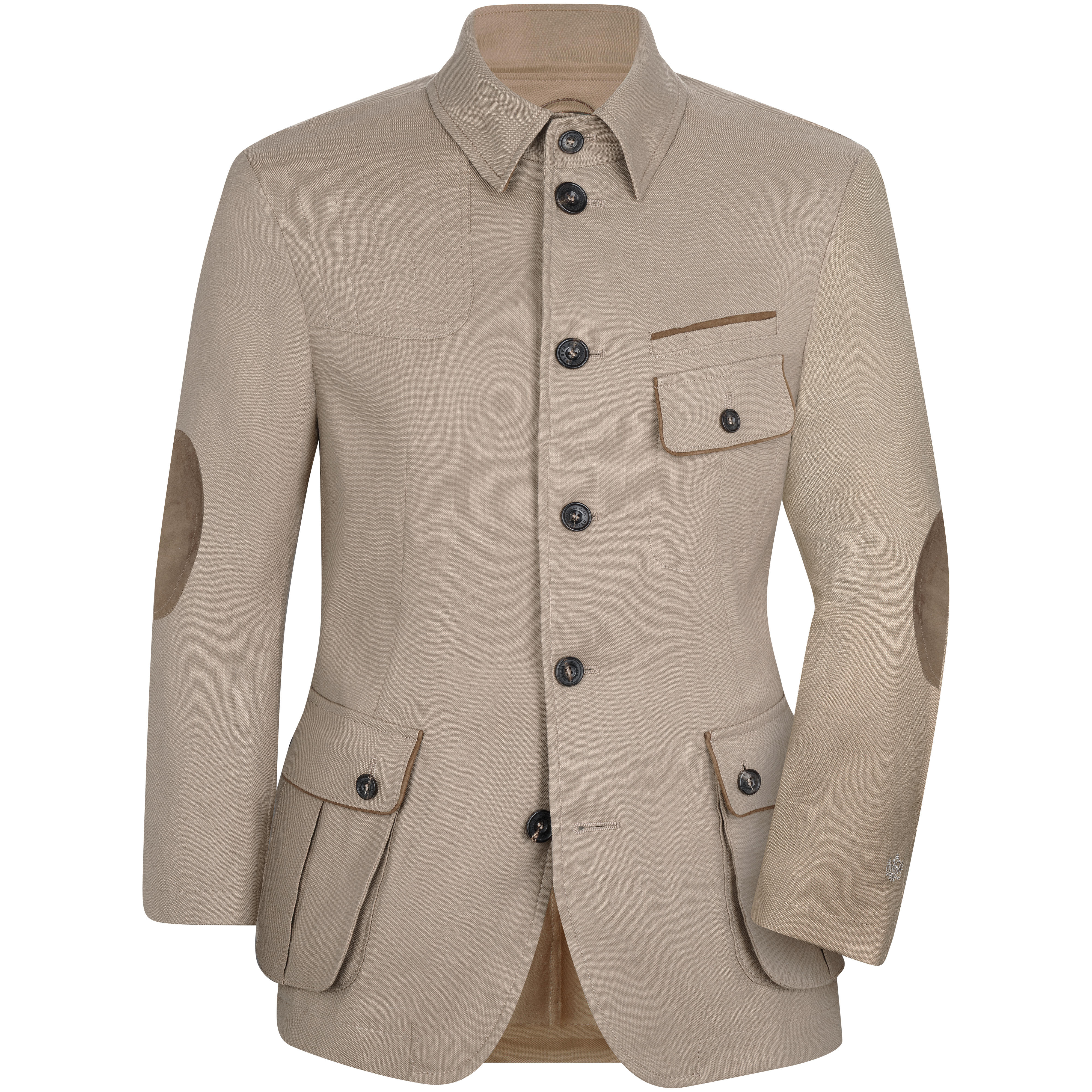 Habsburg Herren Baumwoll/Leinen Jacke »Rastenfeld«, beige, Größe 54
