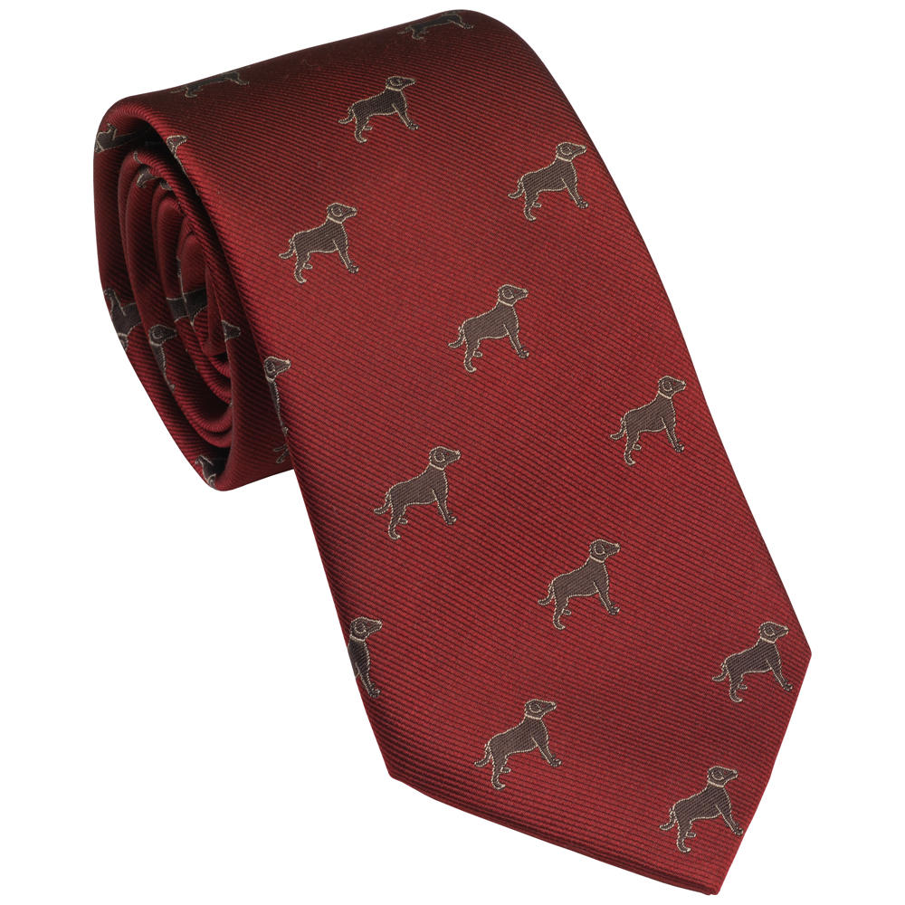 Cravate Laksen, motif chien