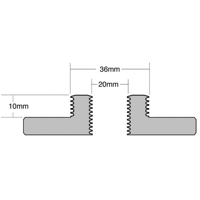 Axminster® Gerillte Spannbacken-Aufsätze Typ BF