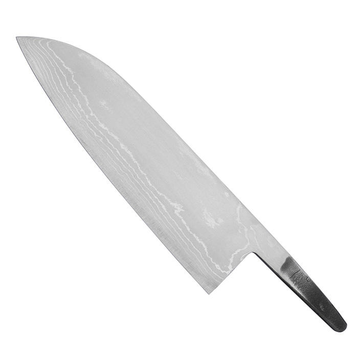 Damascus Blade Blank ,15 Layers, Santoku