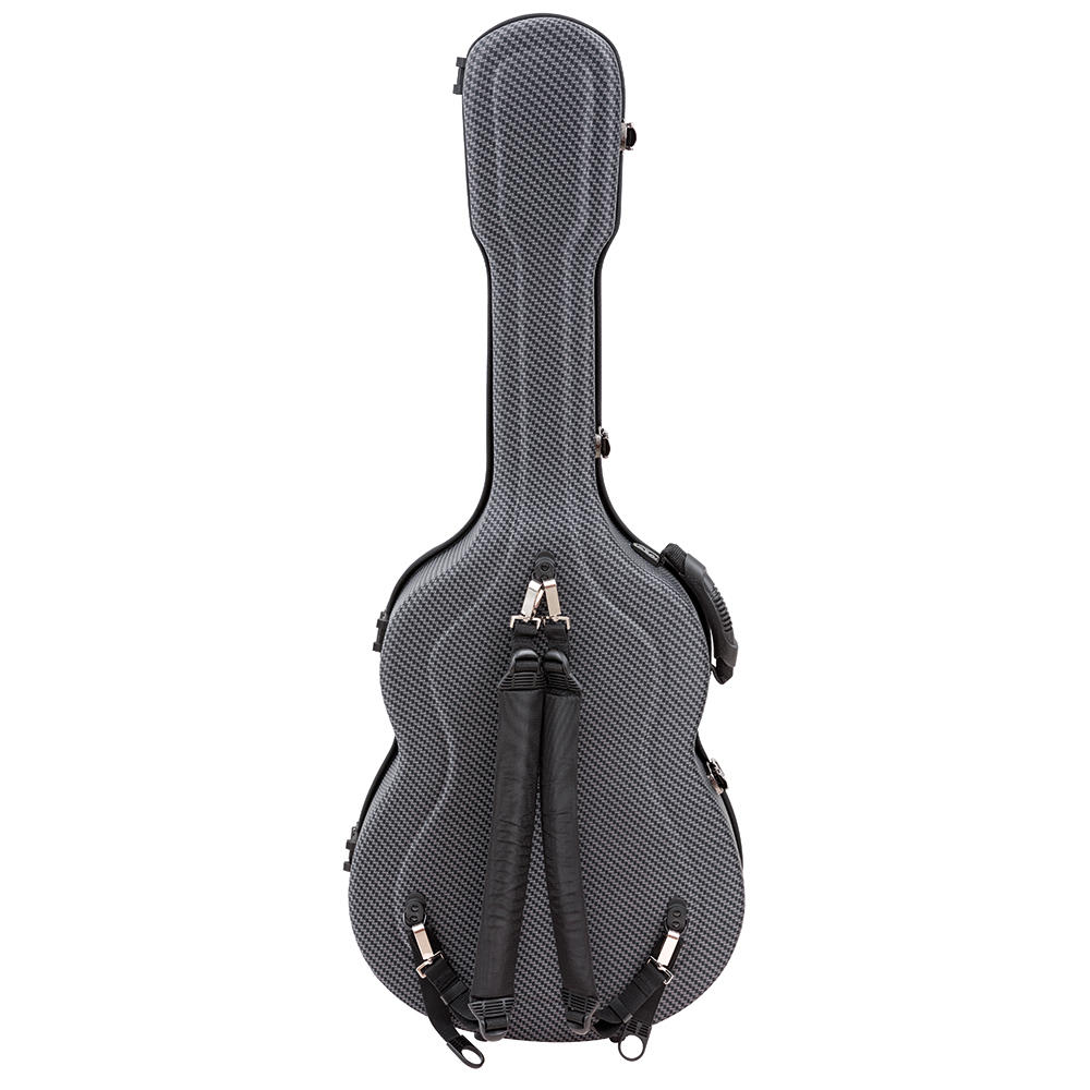 Jakob Winter® Shaped Case, Classical Guitar, Carbon Design/grey