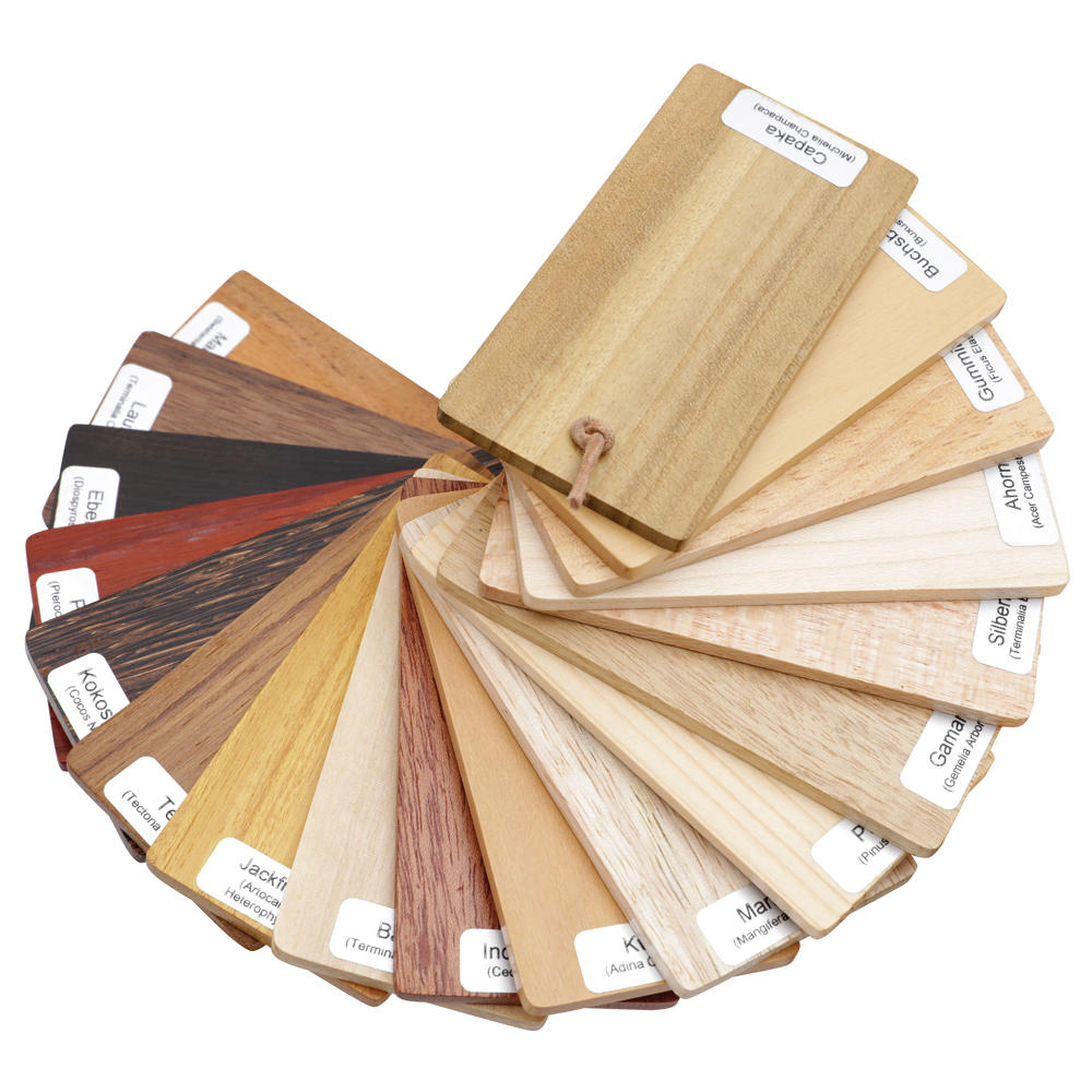 Set d'échantillons de bois asiatiques