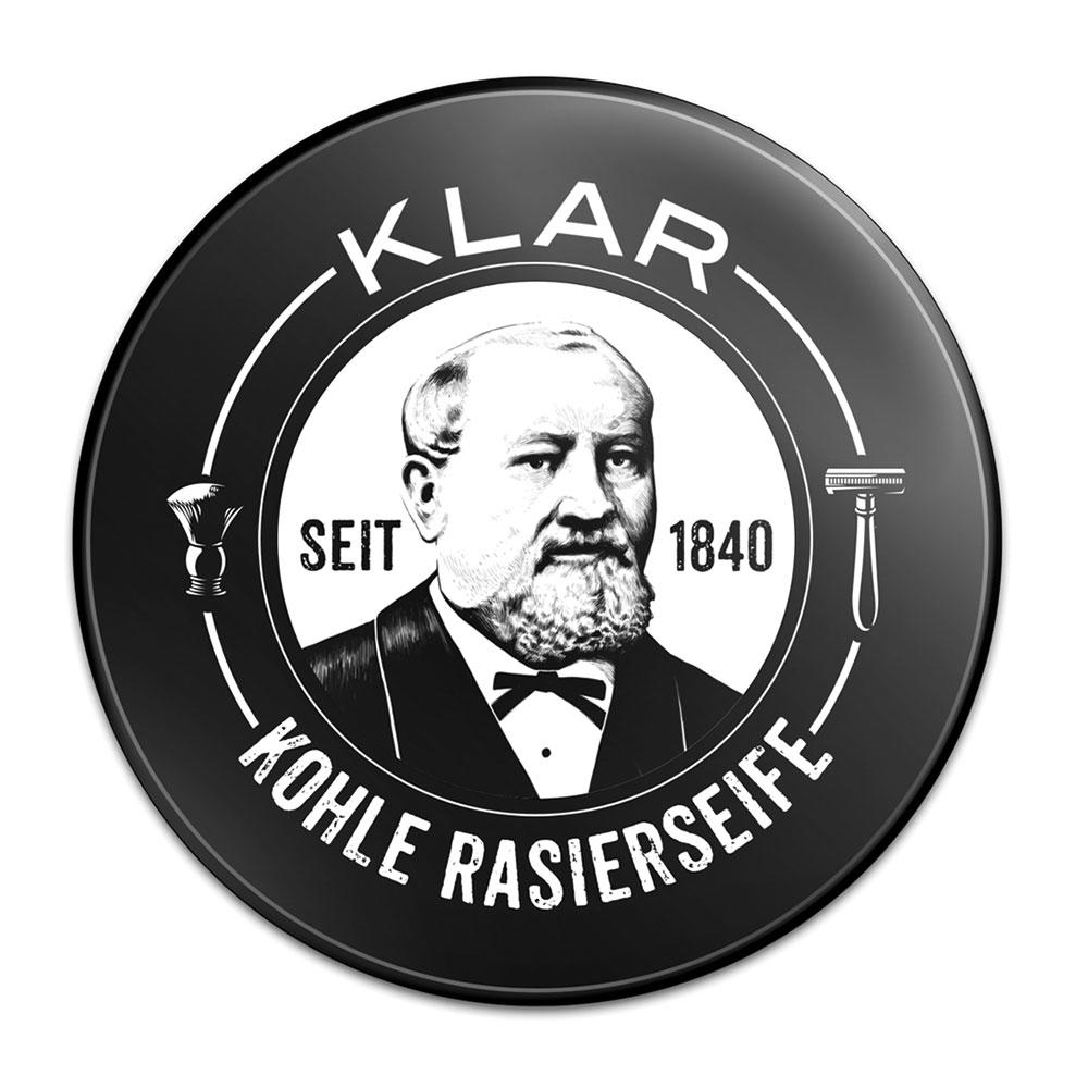 Savon à raser Klar, charbon actif