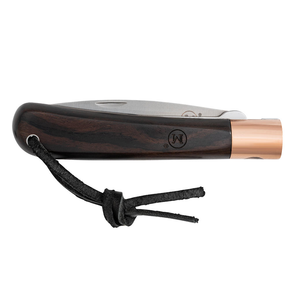 Coltello a serramanico MAIN »Copper Line«, legno di ebano