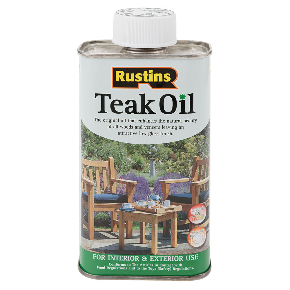 Rustins Teak Oil, Food-safe, 250 ml