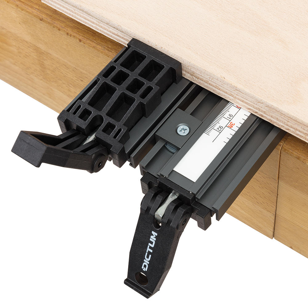 Side-To-Side Connectors for DICTUM® Universal Guide Rail, 6-Piece Set