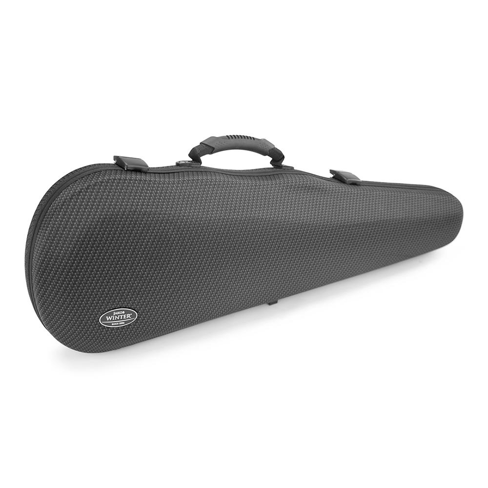 Jakob Winter® Formetui, Violin 4/4, Carbon Design, schwarz