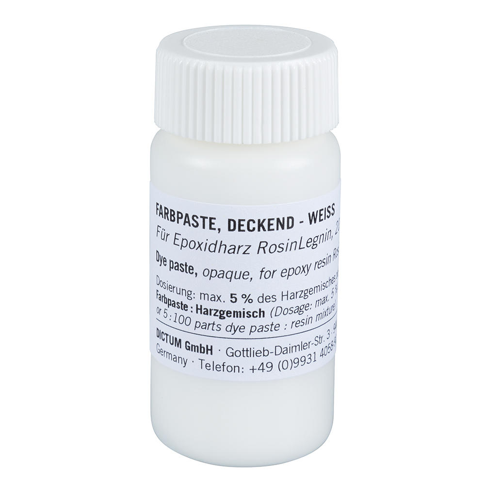 RosinLegnin® Dye Paste for Epoxy Resin, Opaque, White