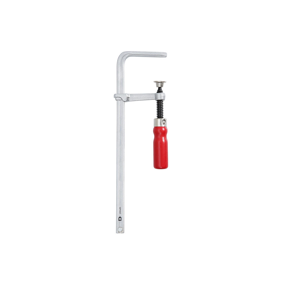 Serre-joint à vis tout en acier DICTUM® pour rails de guidage, ouverture 200 mm