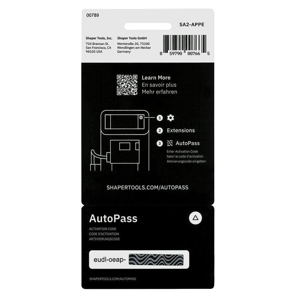 Shaper AutoPass Origin Extension