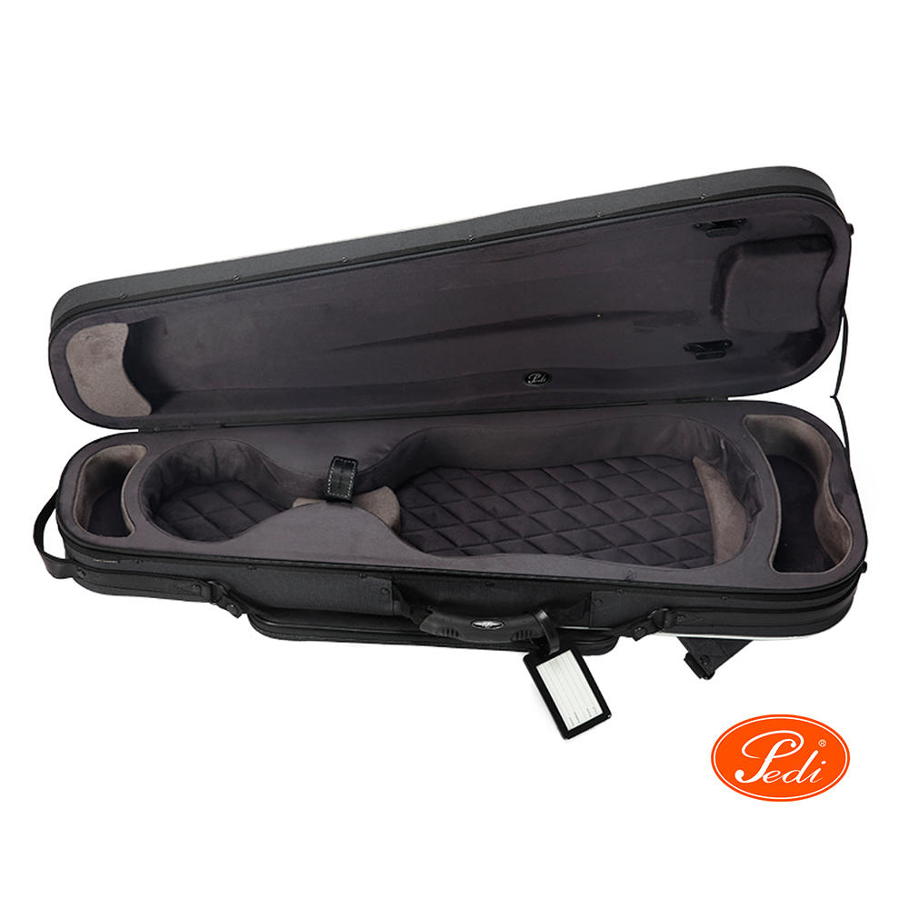 Pedi® Kofferetui Modell P100, Violin 4/4, reflektierend, schwarz