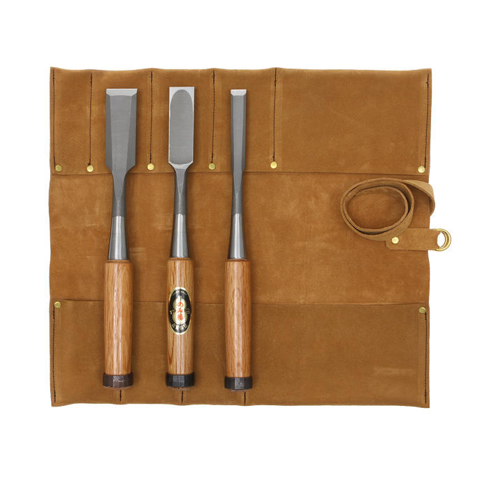 Set di scalpelli in HSS per carpentiere, 3 pezzi