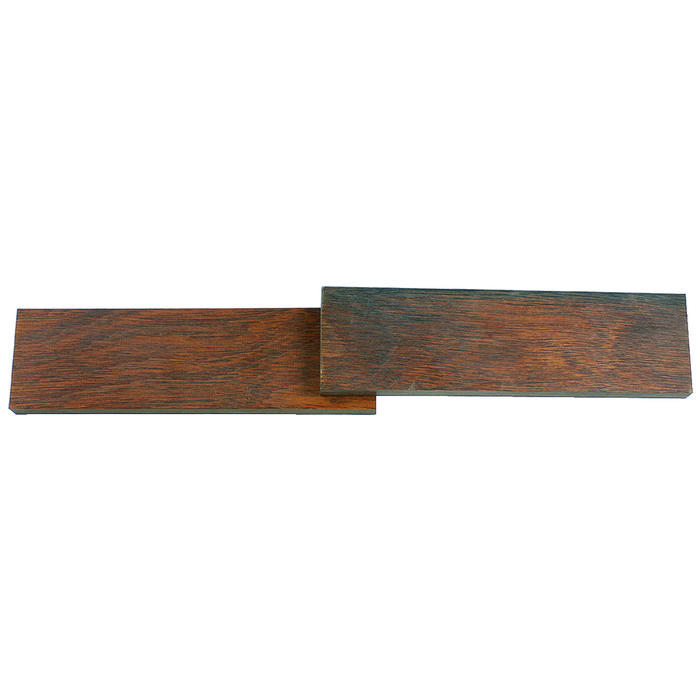 Plaquettes de manche, bois de Pakka, paire, brun foncé