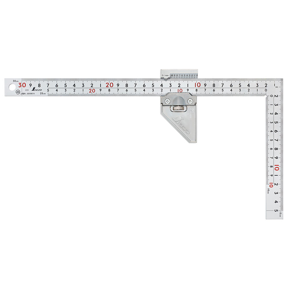 Shinwa® Small Carpenter's Square, Standard, incl. Metal Stopper