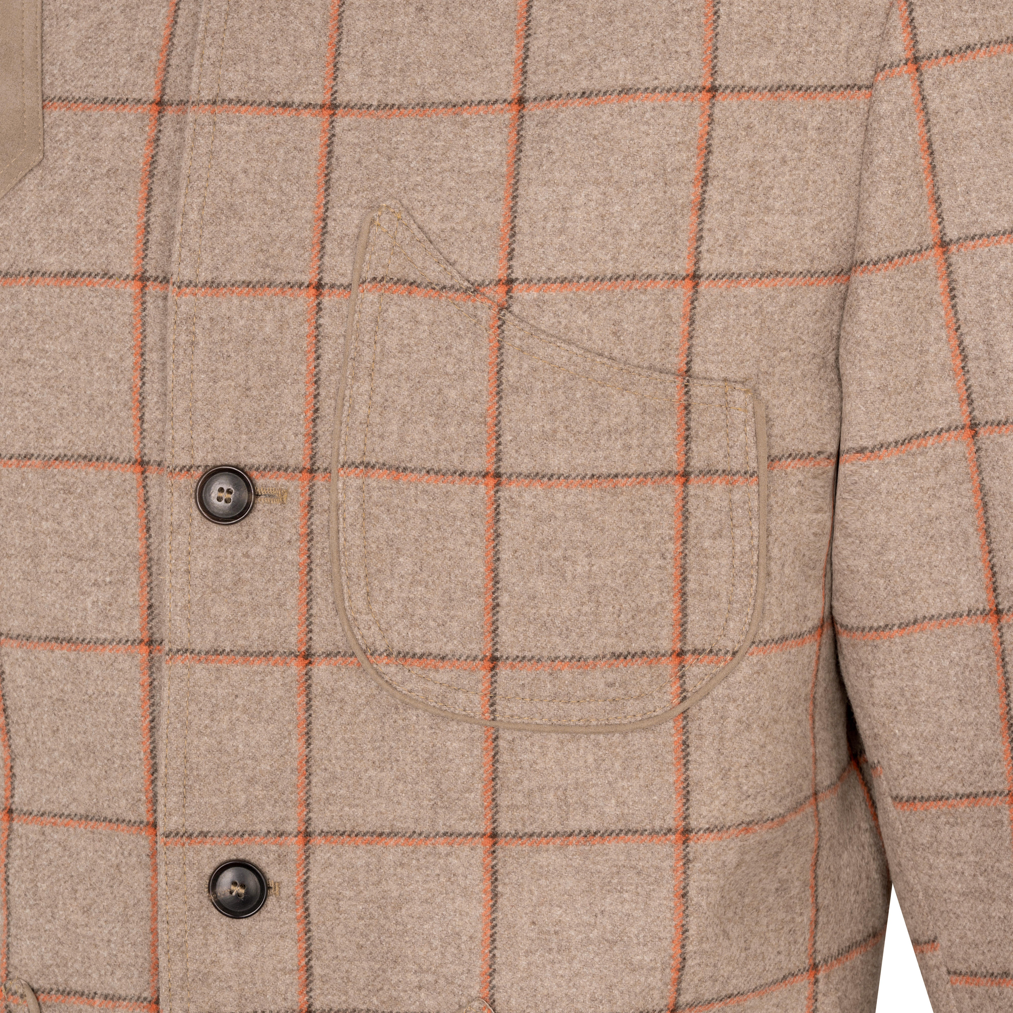 The GunDog Affair »Mersey« Men's Shooting Jacket, Beige/Orange