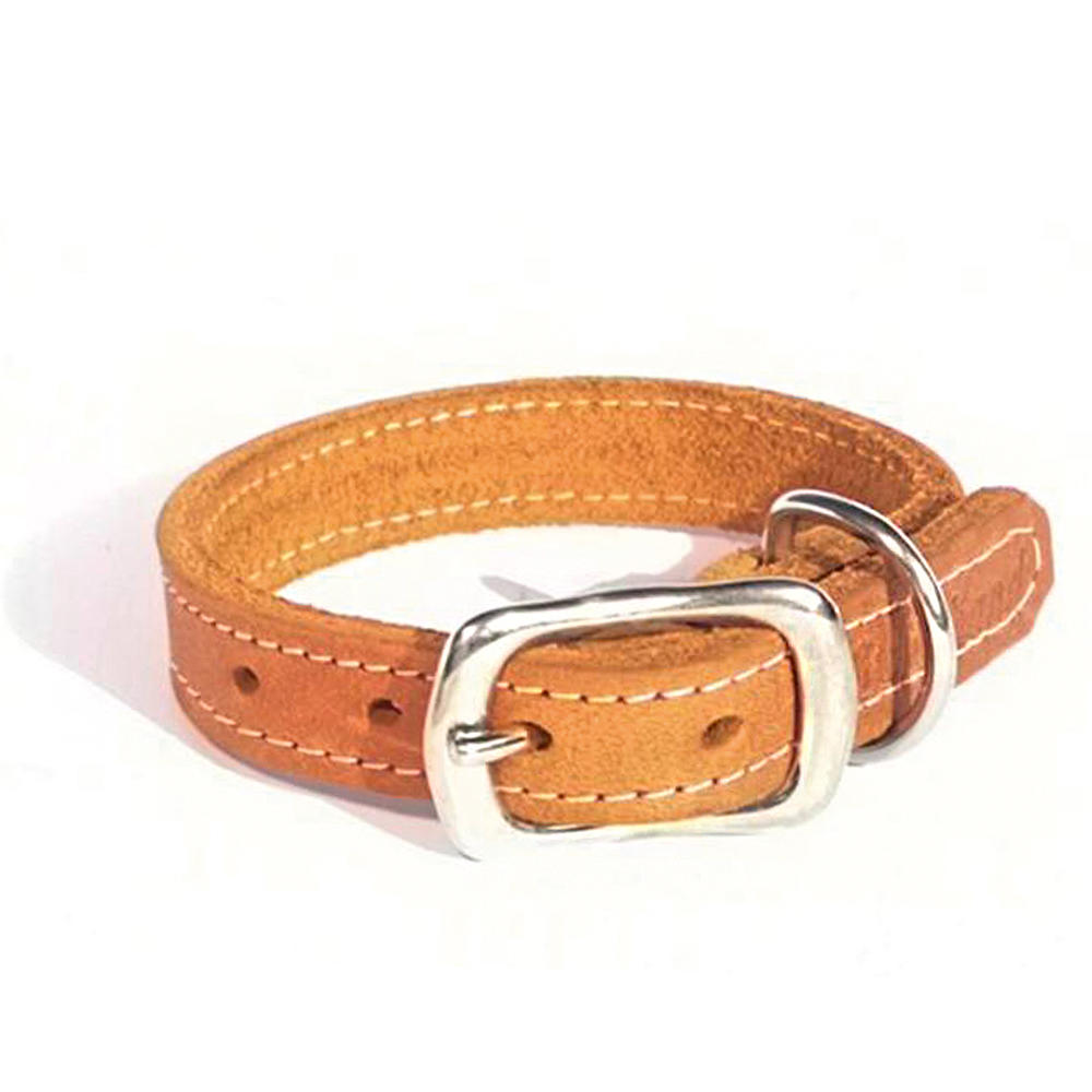 Collier pour chien Bolleband Classic 15 mm, cognac, XS