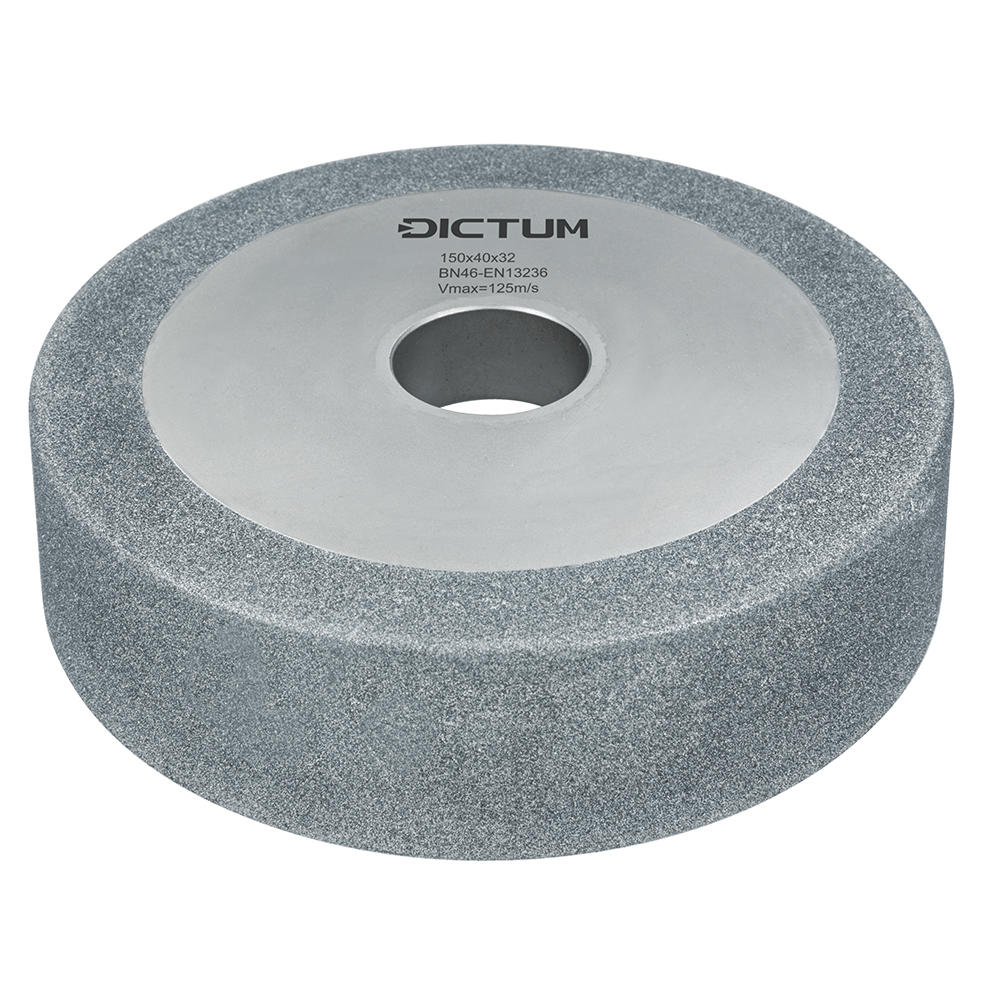 Disque de meule CBN DICTUM® Black Crystal, Ø 150 mm, revêt. sur une face, B46