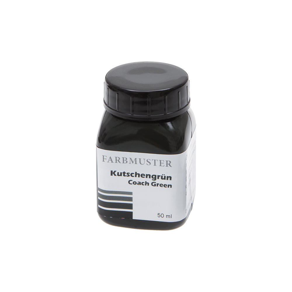 Colour Sample for Linseed Oil Paints, Coach Green