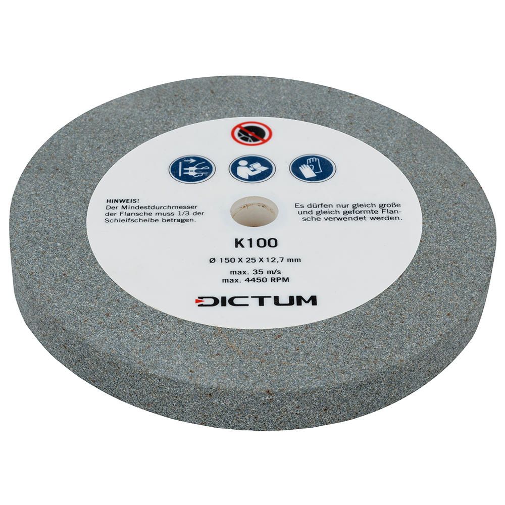 Disque de meule, corindon synthétique, 150 x 25 x 12,7 mm, grain 60