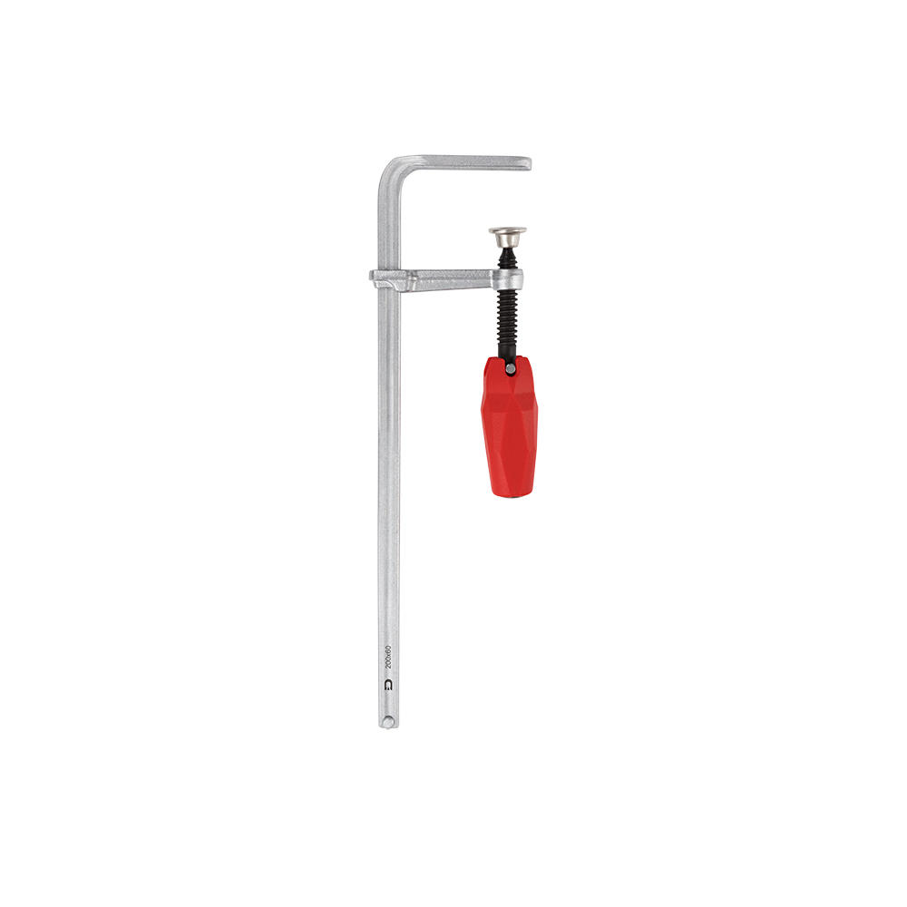 Serre-joint à vis tout acier DICTUM® pour rails de g./poign. rabatt./ouvert. 200