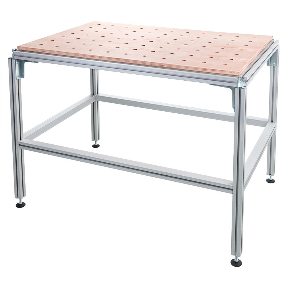 Tavolo multifunzione DICTUM® PRO, schema di foratura 77, faggio multistrato