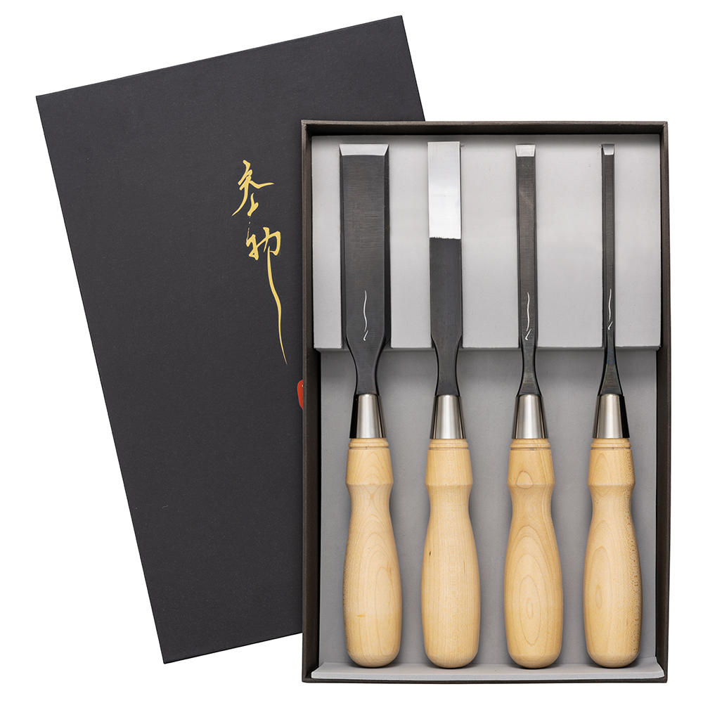 Jeu de ciseaux à bois Zen-Wu®, 4 pièces