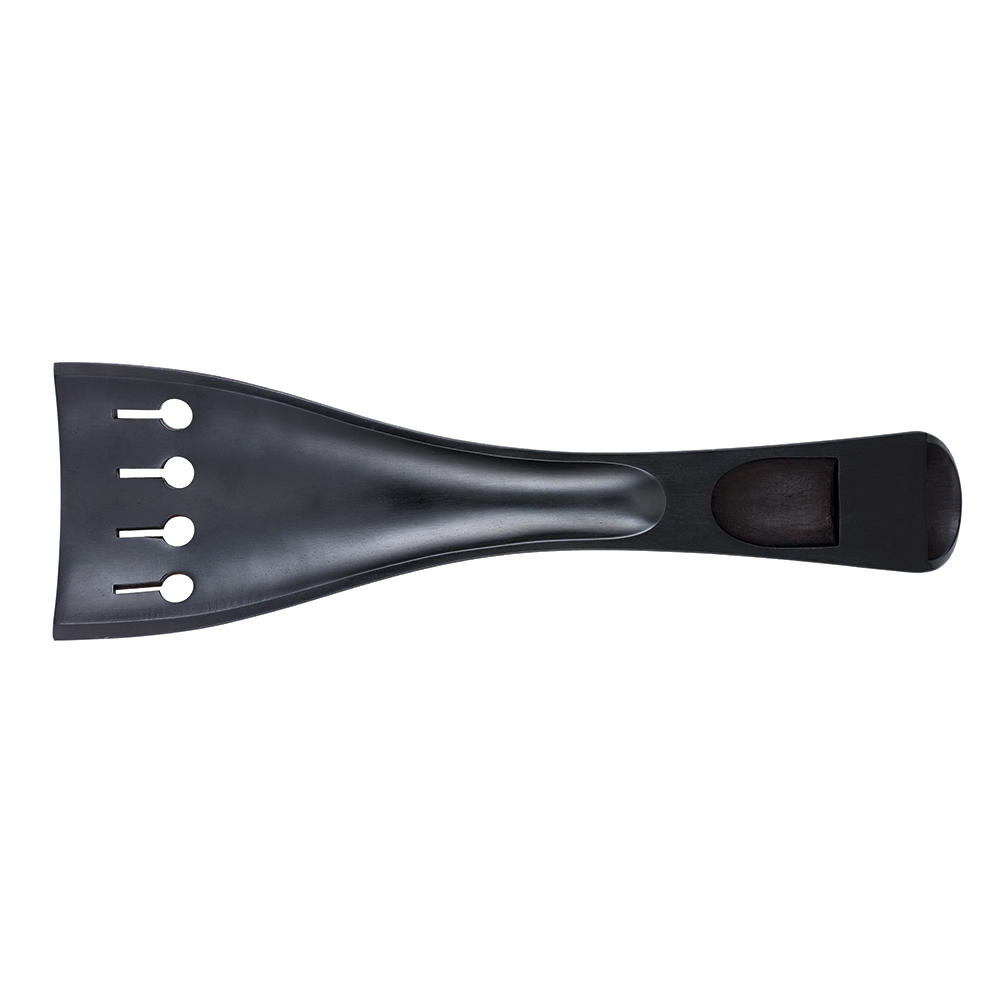Cordier forme tulipe, ébène, courbé, contre-éclisse noir, basse 3/4, 340 mm