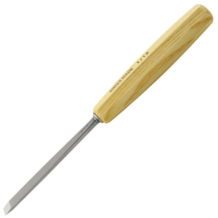 Ciseau de sculpture Pfeil®, fer plat, tranchant bilatéral, cintre 1S / 5 mm