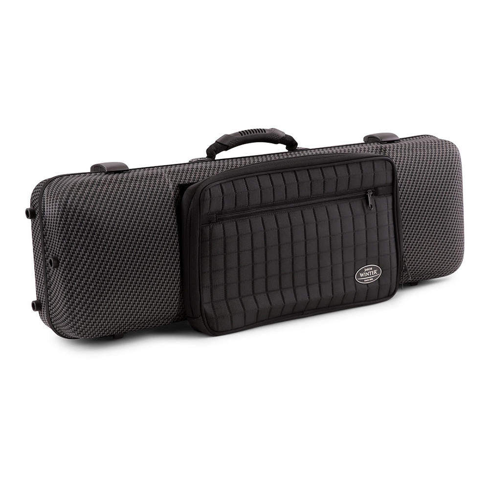 Jakob Winter® Kofferetui, Violin 4/4, 3/4, Carbon Design/schwarz