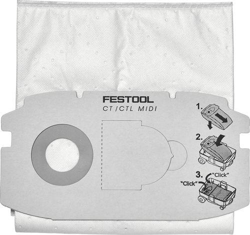 Festool SELFCLEAN filter bag SC FIS-CT MIDI/5, 5 Pieces