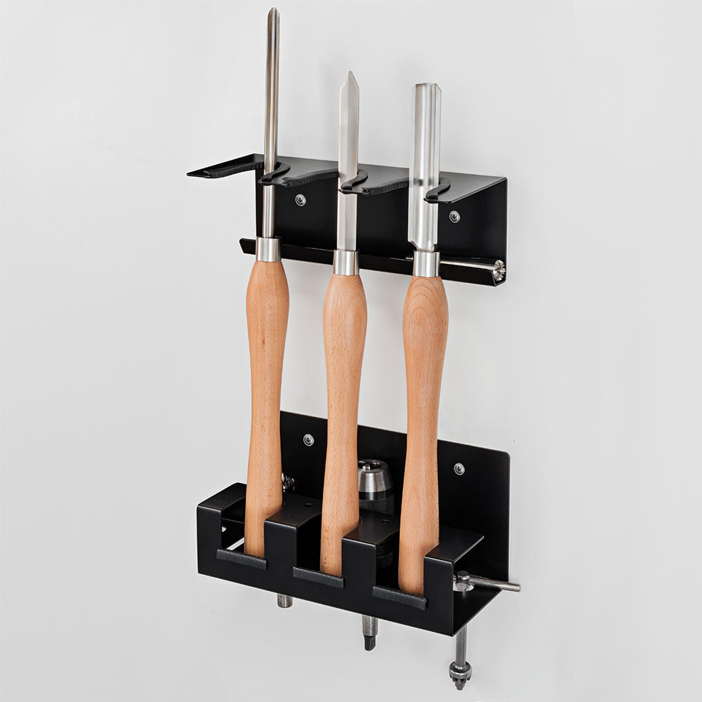 Wall-mounted Holder for Woodturning Tools, 3 compartments
