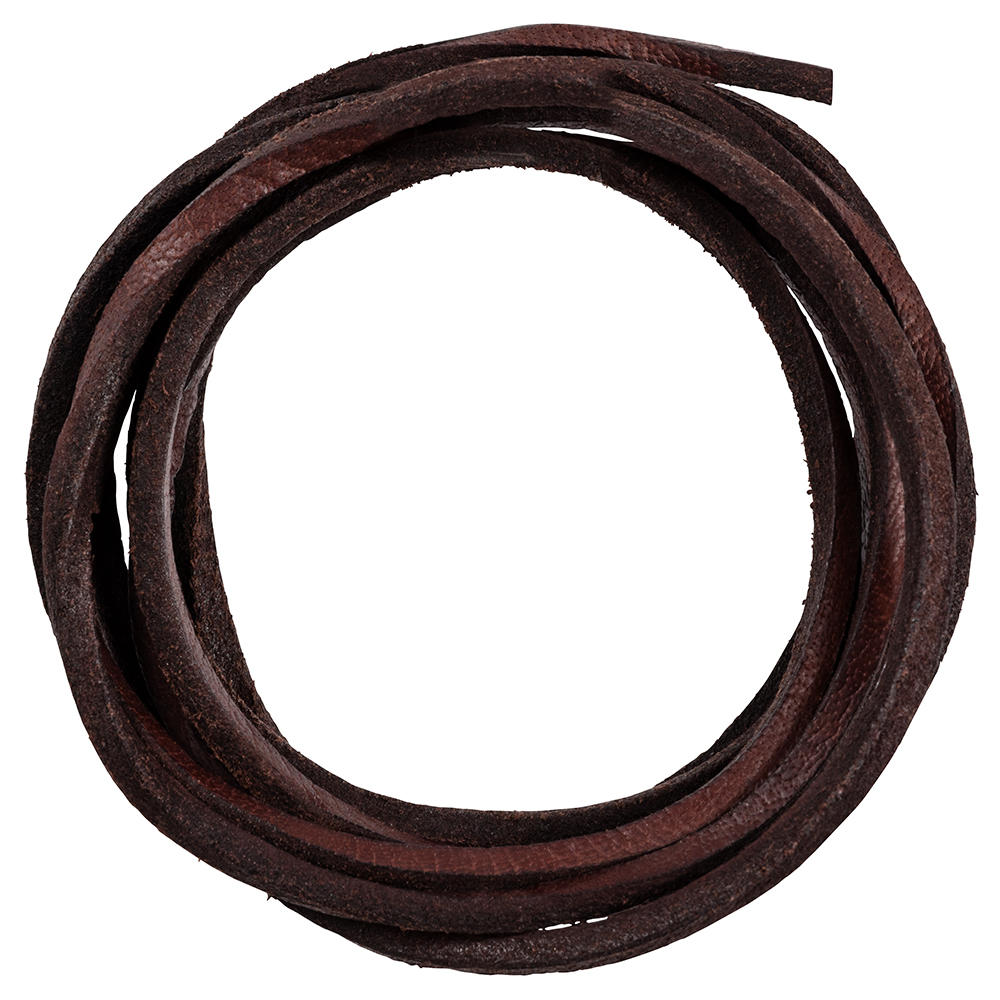 Pull-up Cowhide Leather Straps, 4-sided, Brown, 1.8 m