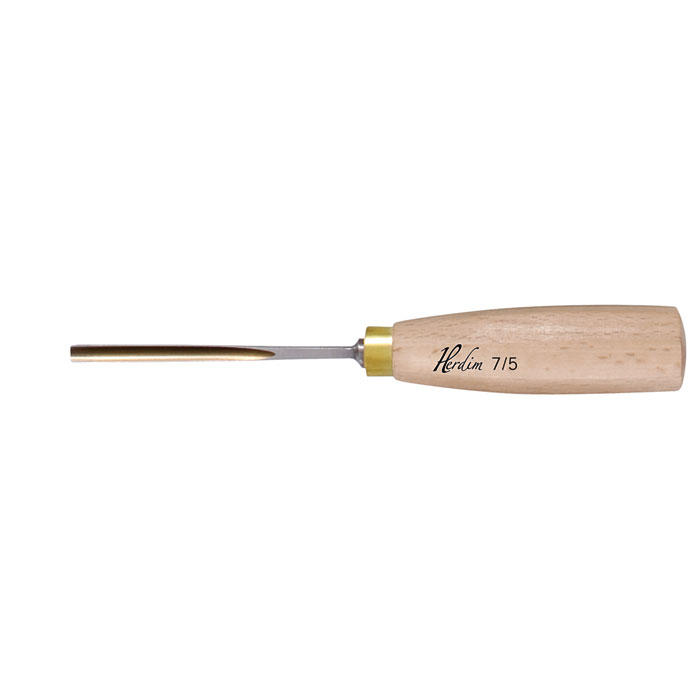 Sgorbia per liuteria Herdim®, incisione 7 / 5 mm