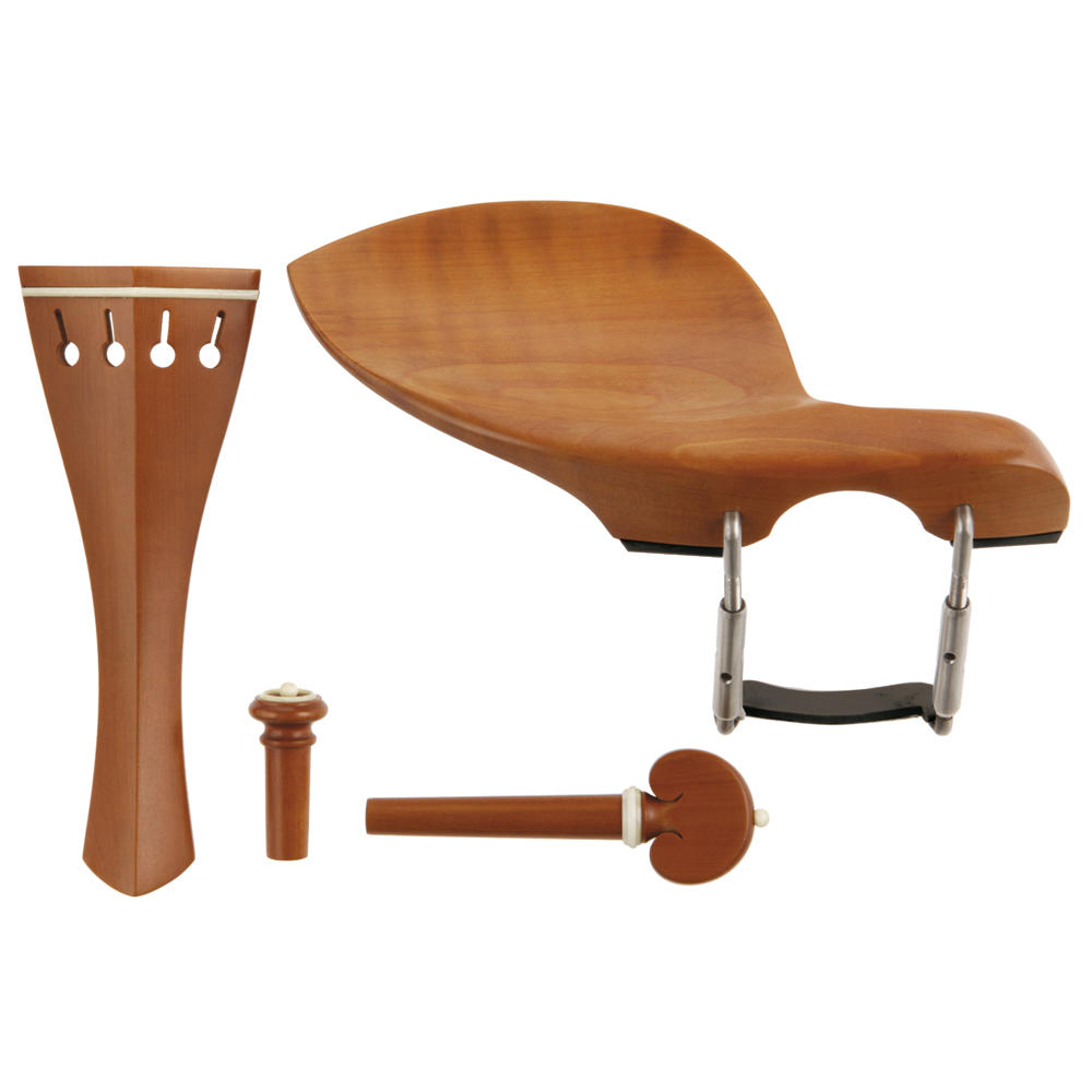 c:dix® Selection Satz, Buchsbaum, weiße Garnitur, 7-teilig, Violin 4/4, mittel