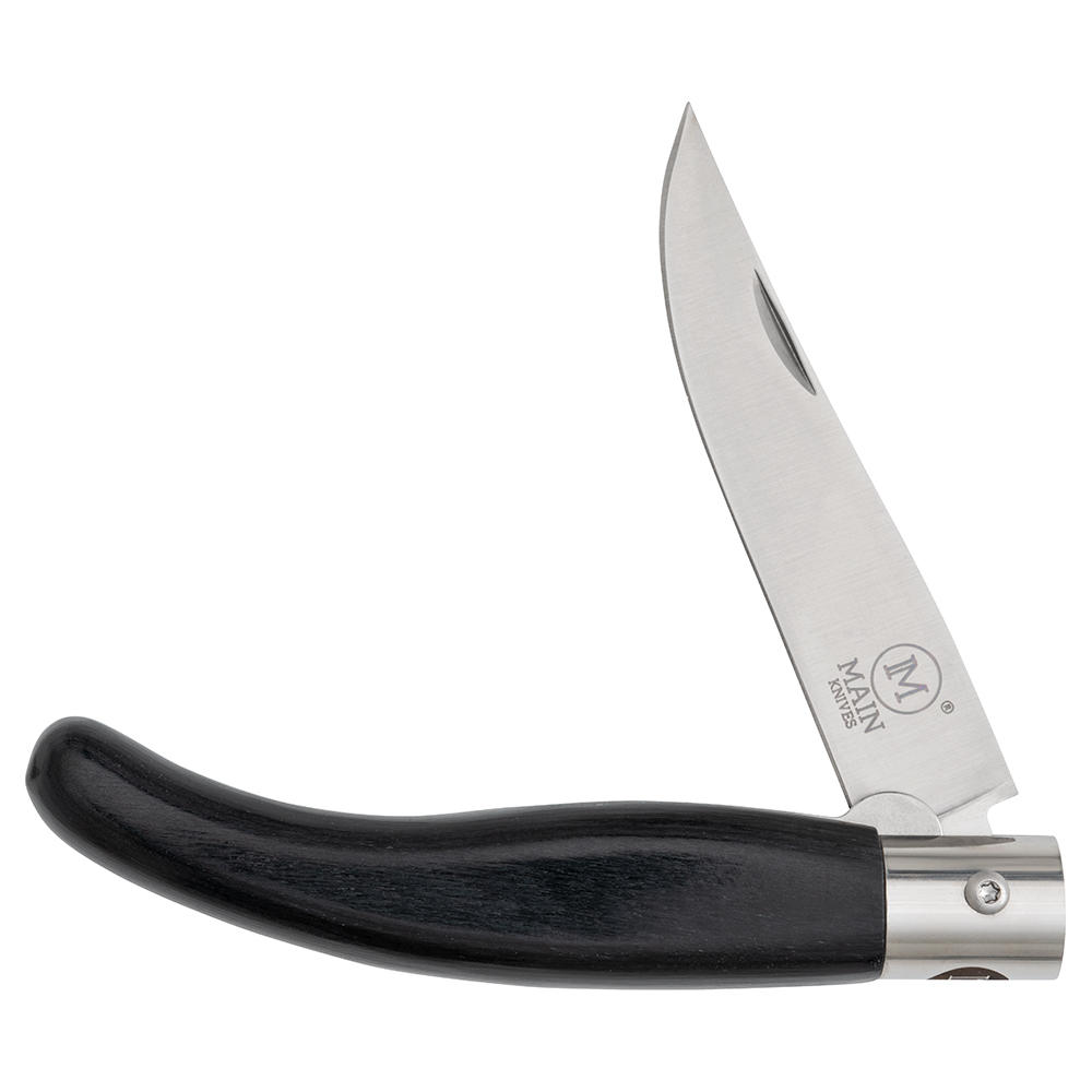 MAIN »Spanish Line« Folding Knife, Black Pakka Wood