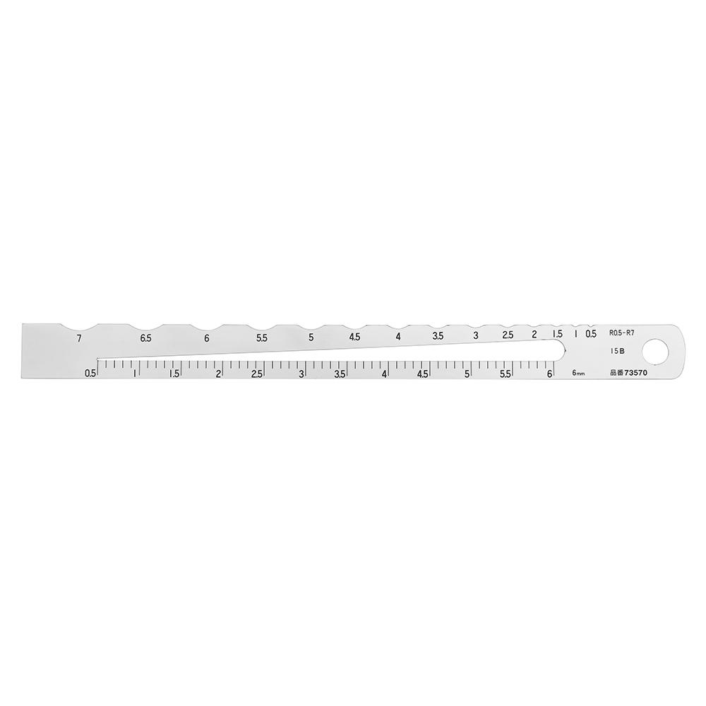 Shinwa® Diameter/Radius Control Gauge, radii of 0.5-7 mm
