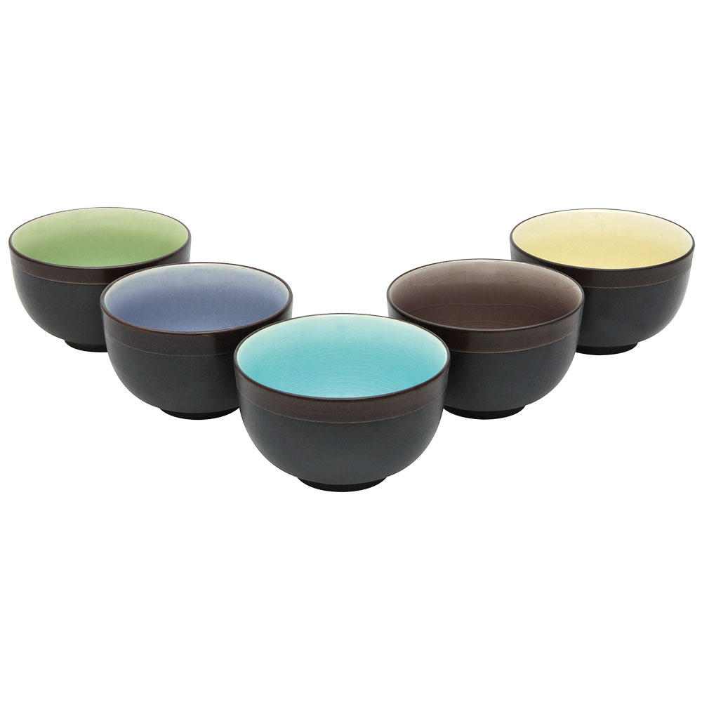 Lot de tasses à thé sencha, 5 pièces