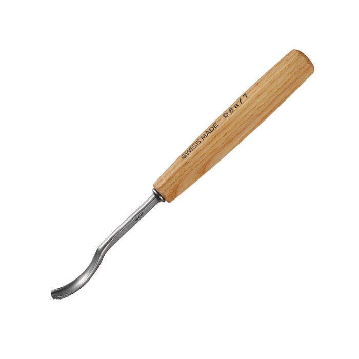 Pfeil® Compact Carving Tool, Gouge, Short Bent, Sweep 8A / 7 mm