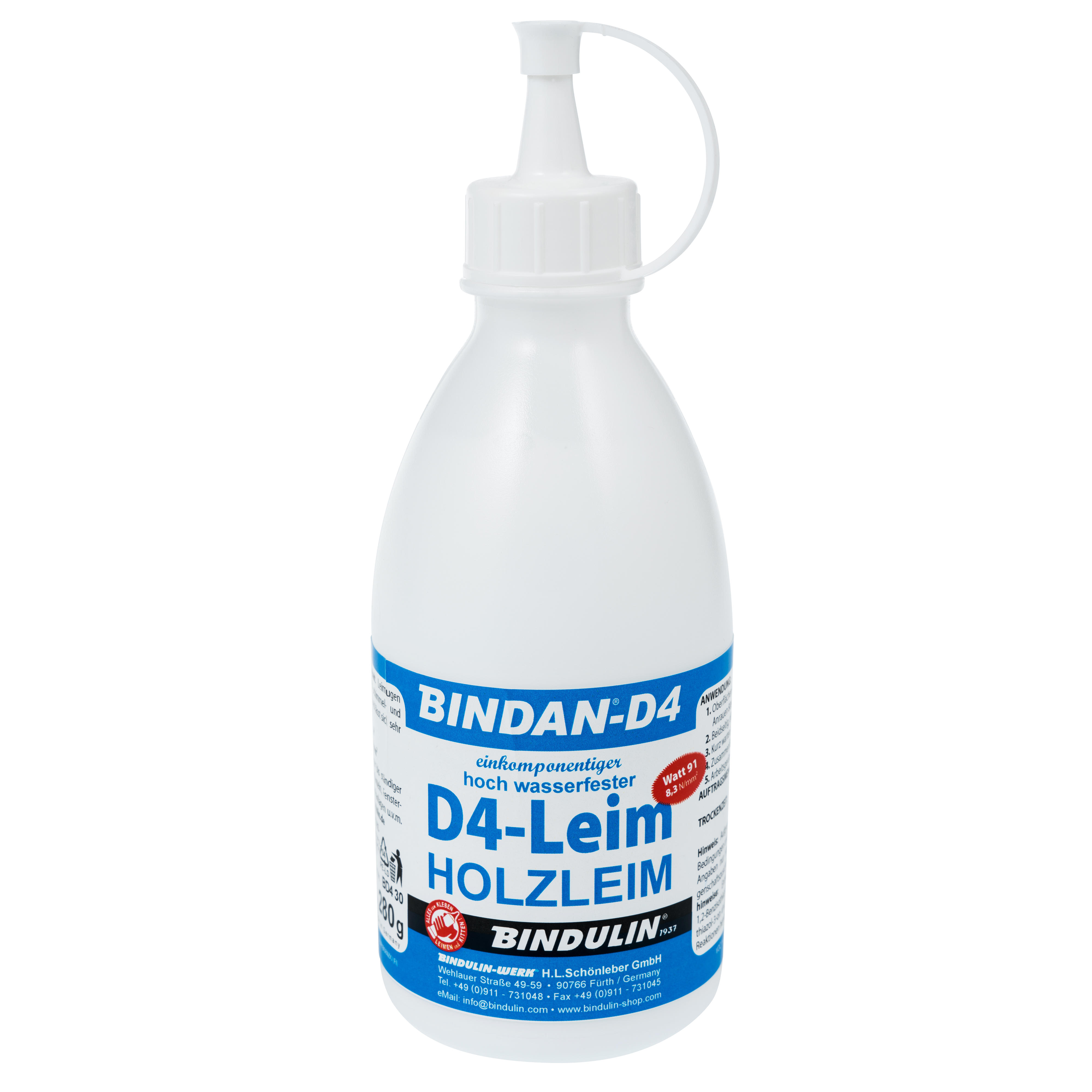 Colla per legno Bindan D4, 280 g