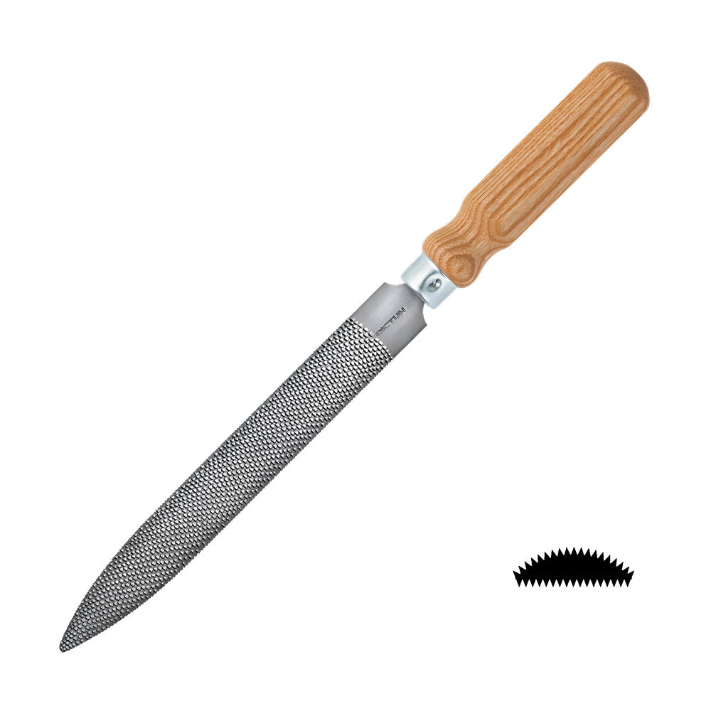 DICTUM® »Flat Cut« Precision Rasp, Cabinet, with Handle, Cut 4, Cut Length 200