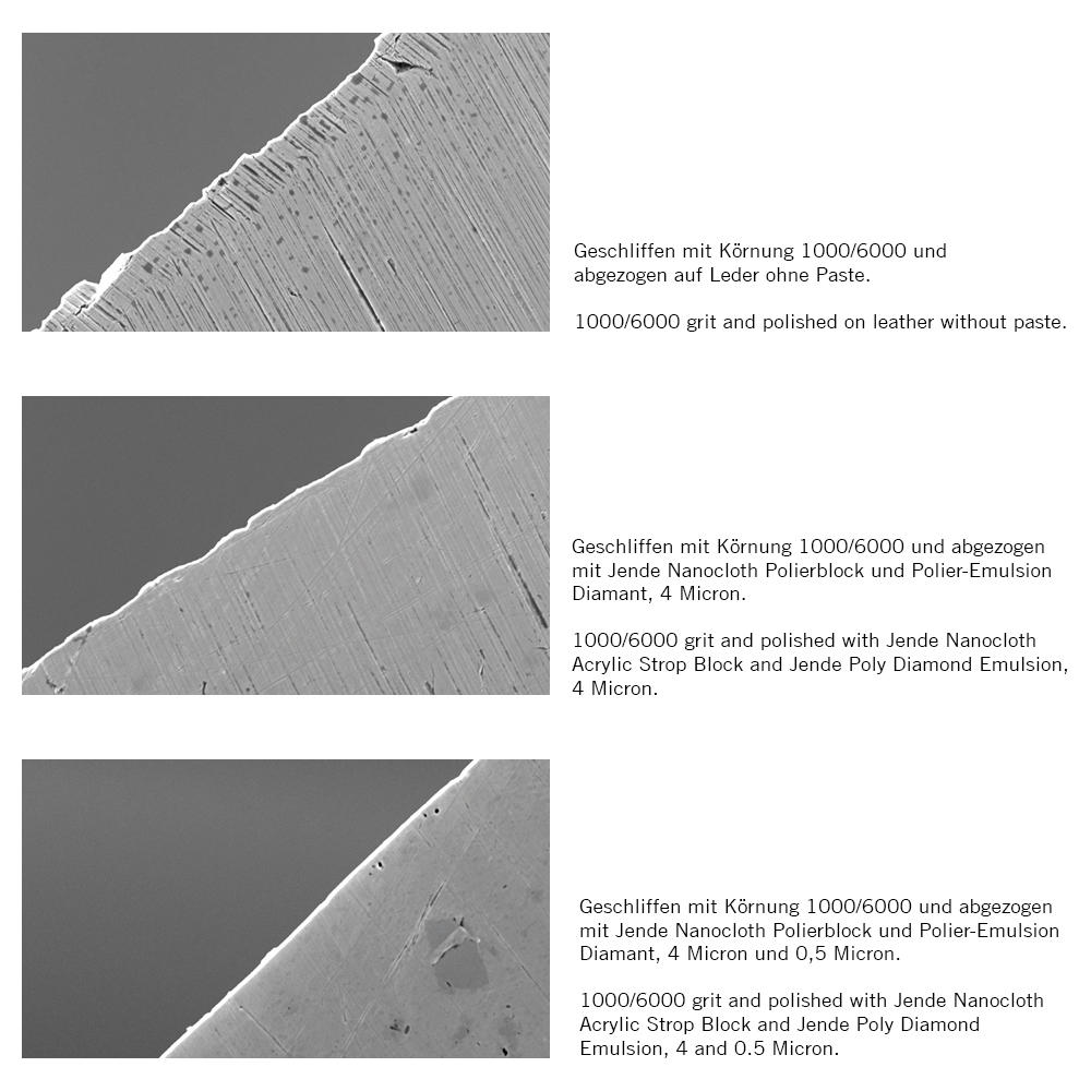 Blocco per lucidatura in acrilico Jende Nanocloth, 0,25 micron, verde