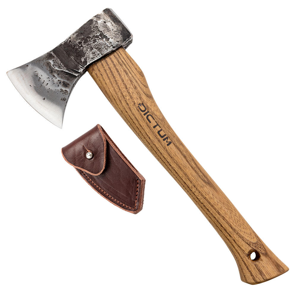 DICTUM® Trekking Axe with Leather Sheath